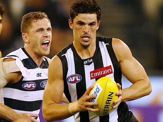 Collingwood v Geelong Scott Pendlebury Picture:Wayne Ludbey