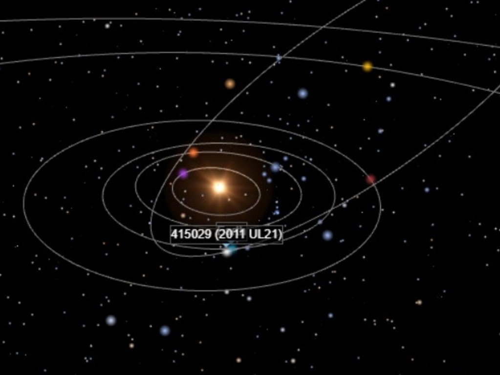 The 415029 asteroid. Picture: SpaceReference. Org