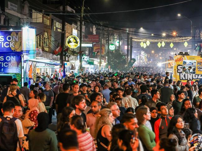 People visit Ramadan Night Lakemba on March 30, 2024. Picture: Roni Bintang