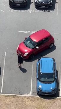 ‘Karen’ locked in standoff over parking space