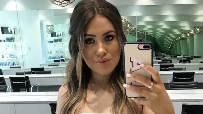 Hairdresser Keely Alister launched civil action against UVA Salon after suffering chronic pain in her right wrist. Picture: Instagram