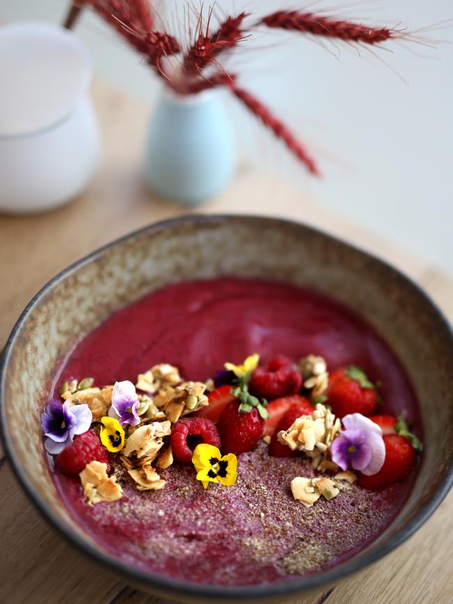 The Big Berry smoothie bowl is another healthy treat. 