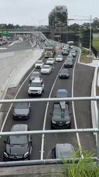 Timelapse of Rozelle Interchange traffic