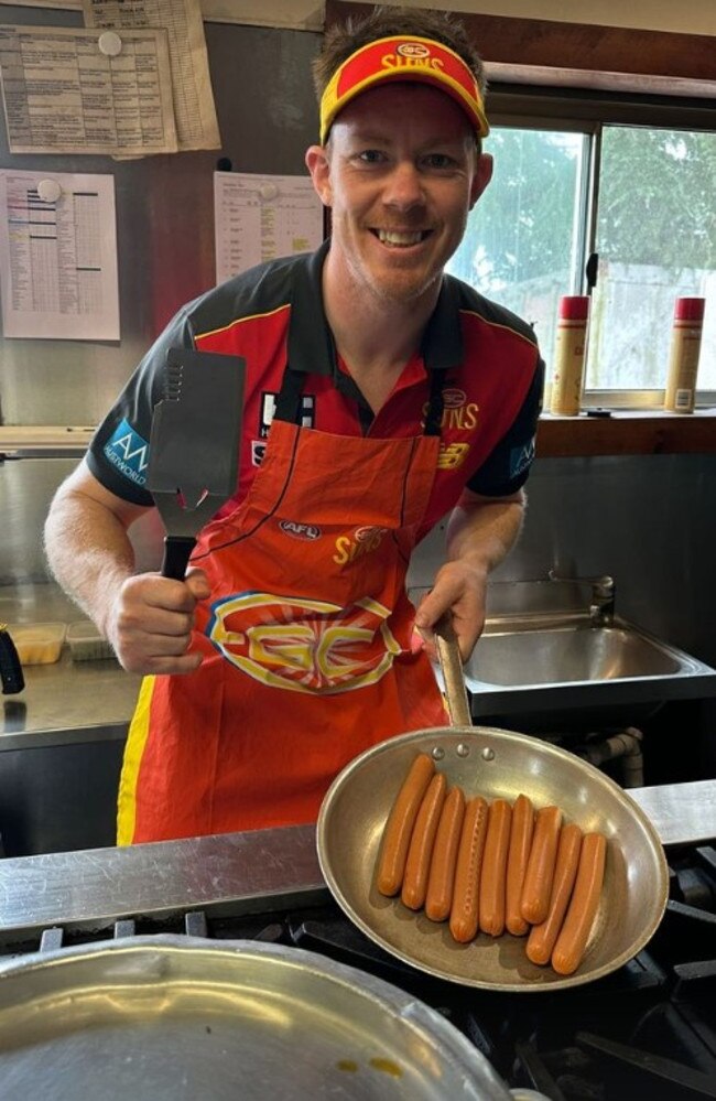 Jack Riewoldt dressed up in Gold Coast gear at Richmond’s Mad Monday. Picture: Instagram