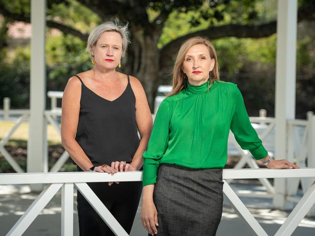 Directors of Loud Events planning company Marianne Edmonds and Helena Medhurst believe businesses are suffering in financial conditions worse than World War II and the Global Financial Crisis. Picture: Brad Fleet