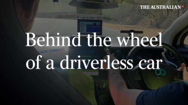 Behind the wheel of the driverless car