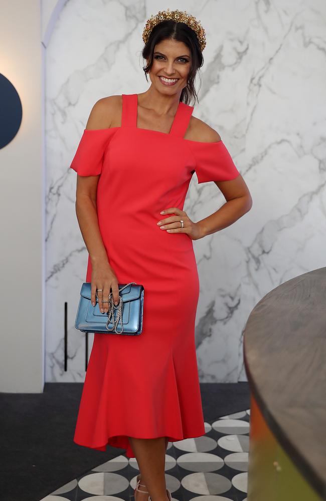 The 2017 Emirates Melbourne Cup Day at Flemington Racecourse. Zoe Ventura in the Lavazza Marquee. Picture: Alex Coppel.