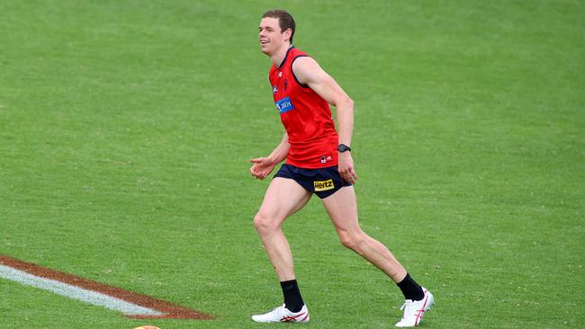Ben Brown during a Melbourne training session (Photo by Kelly Barnes/Getty Images)