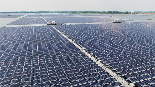 This solar farm in China’s central Anhui province was the world's largest floating solar power plant in 2017. It has since been overtaken by multiple projects in China.