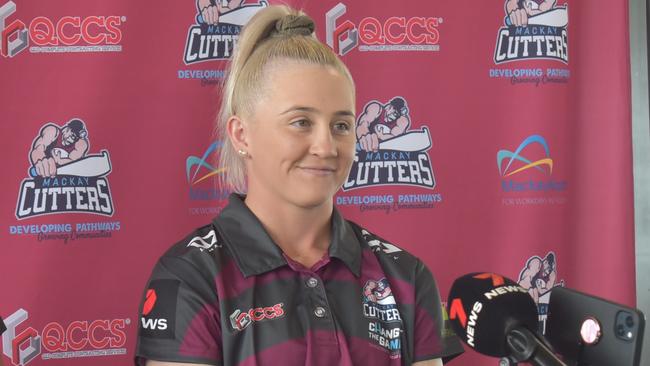 Emma Manzelmann of the Mackay Cutters is excited to have the team in the region as she looks to dominate against the Seagulls this weekend. Picture: Mitchell Dyer