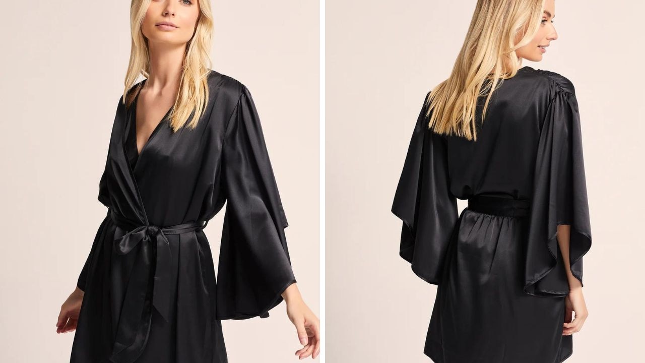 Slip into the silky soft Luna Robe. Picture: Homebodii