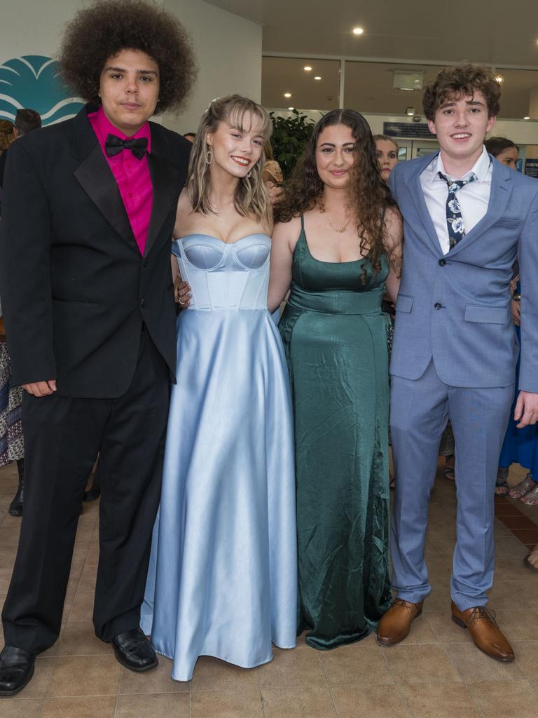 Adam Rollans, Taylor Roet, Bree-Lilly Pickering &amp; Liam O'Dwyer at the Toormina High Formal.