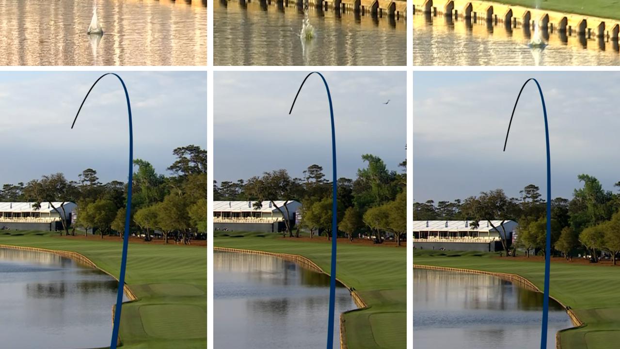 Golf star hits THREE drives into the water in a row in all-time meltdown on brutal hole