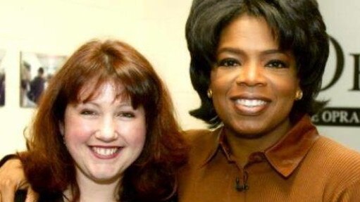 Mel Dzelde and her friend Oprah Winfrey. Picture: Supplied