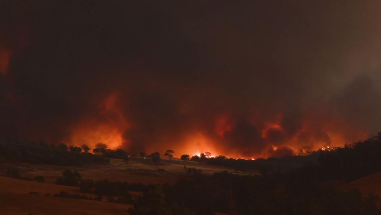 The fires burned through plains, cattle fields and destroyed 24 homes. Picture: Supplied