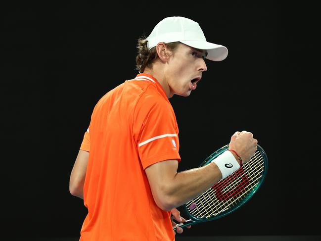 Alex de Minaur got off to a hot start against the Italian. Picture: Getty
