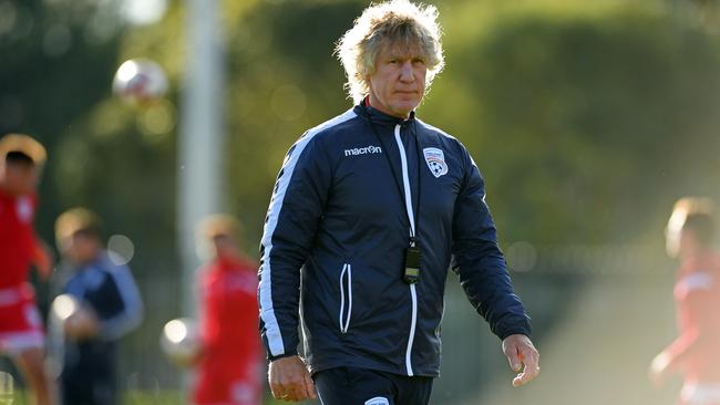 Dutchman Gertjan Verbeek has introduced a shift in playing since being appointed Adelaide United coach. Picture: Tom Huntley