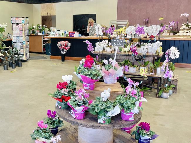 The florists working hard for the build up to Valentine's Day. Picture: Jack Colantuono