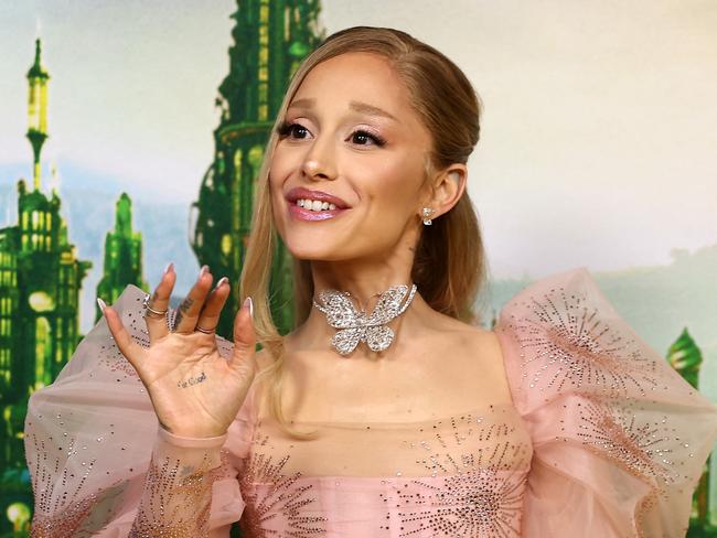 SYDNEY, AUSTRALIA - NOVEMBER 03: Ariana Grande attends the "Journey Through Oz" Tour to celebrate the Australian premiere of "Wicked" at State Theatre on November 03, 2024 in Sydney, Australia. (Photo by Don Arnold/WireImage)