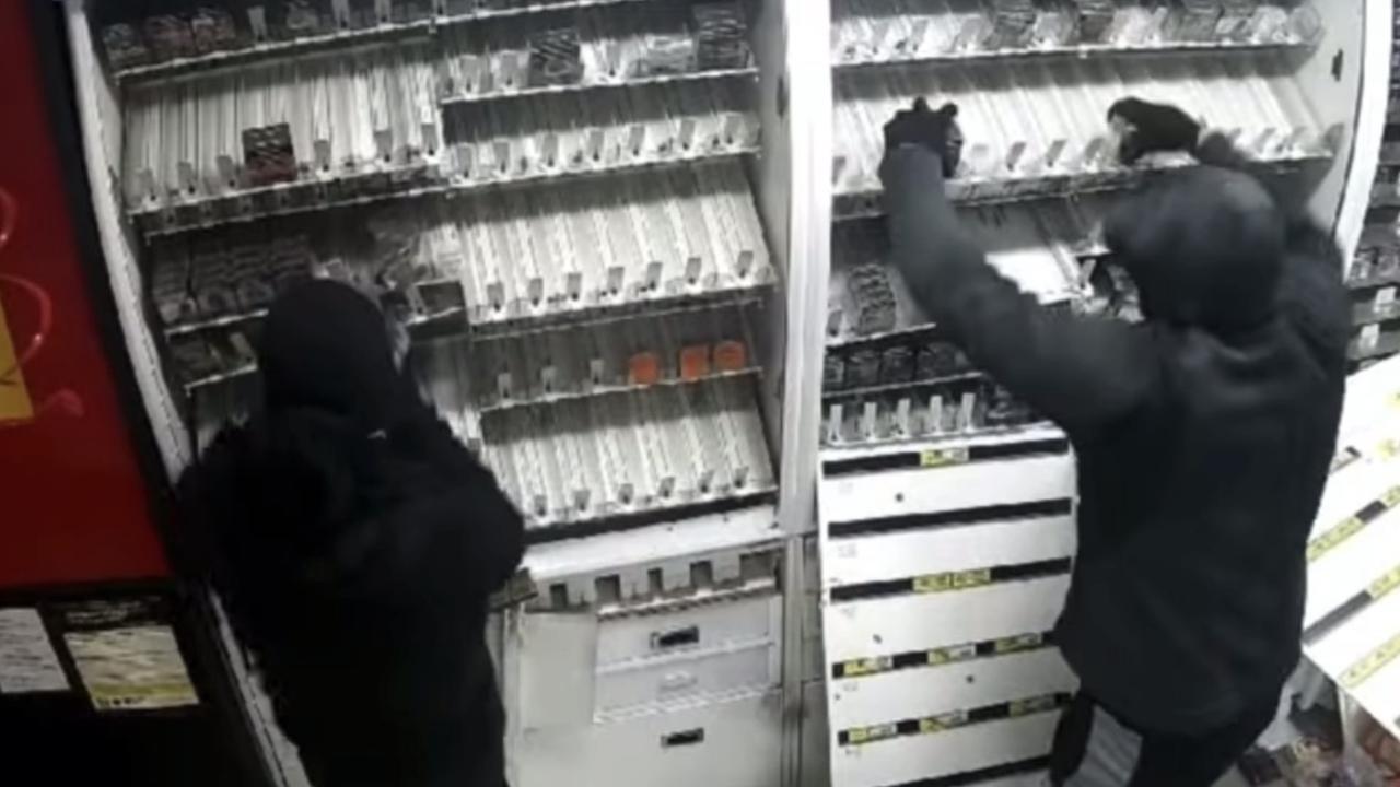 Watch: Masked criminals hit seven businesses in two hours