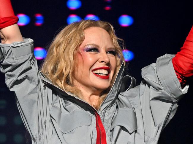 WANTAGH, NEW YORK - JUNE 17: Kylie Minogue performs onstage during KTUphoria 2023 at Northwell Health at Jones Beach Theater on June 17, 2023 in Wantagh, New York. (Photo by Slaven Vlasic/Getty Images for iHeartRadio)