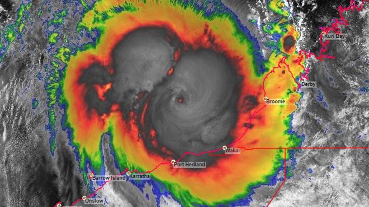 The cyclone made landfall in Australia on Thursday night. Picture: BOM