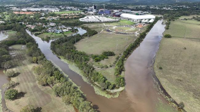 Greenheart and the first stage of the Parklands seven days after Cyclone Alfred crossed the Gold Coast.