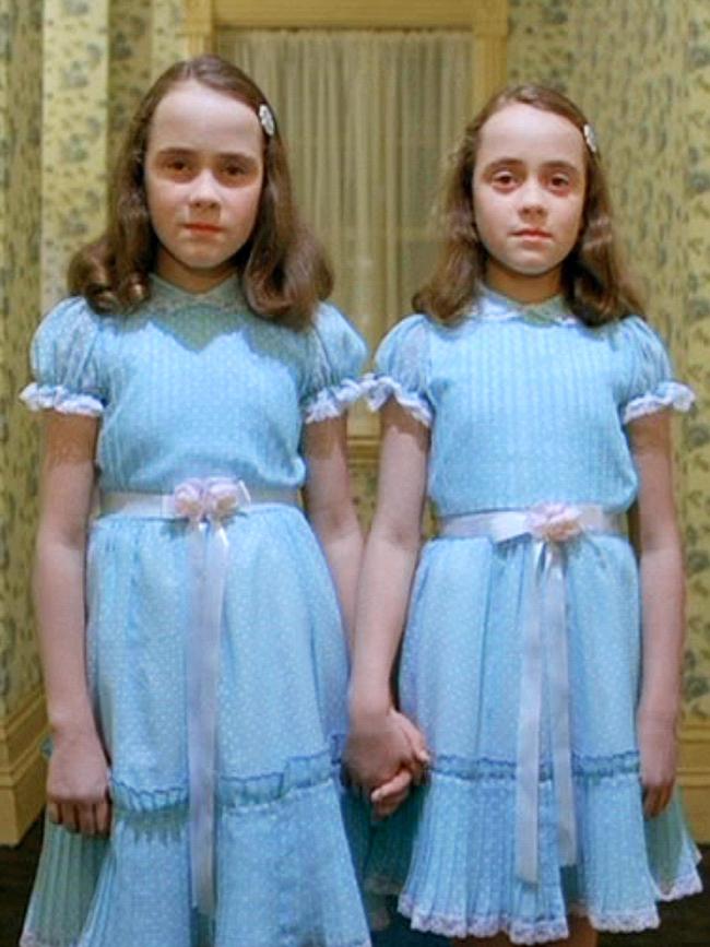 The twins from the movie The Shining. Photo: Warner Bros/Hawk Films/Kobal/Shutterstock