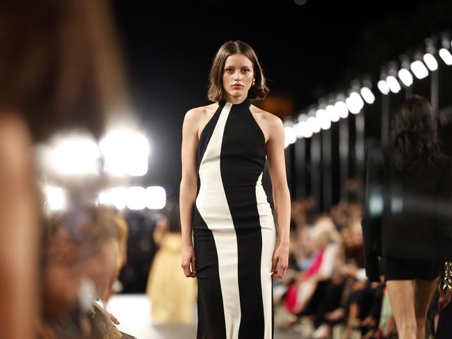 The Carla Zampatti 60th anniversary runway show, during Australian Fashion Week 2025 at the MCA Lawn in The Rocks. Picture: Jonathan Ng
