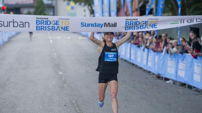 10km women's winner Cassie Fien. Picture: Jerad Williams