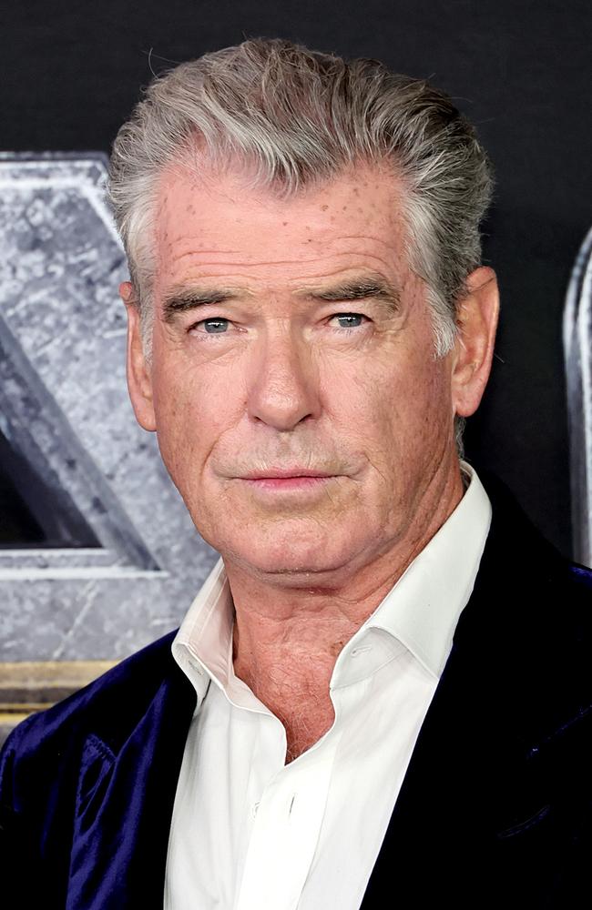 Don’t panic! The silver fox we’ve been crushing on since Mrs Doubtfire hasn’t gone anywhere. Pierce Brosnan is 71 years old now and ageing like a fine wine. Picture: Jamie McCarthy/Getty Images