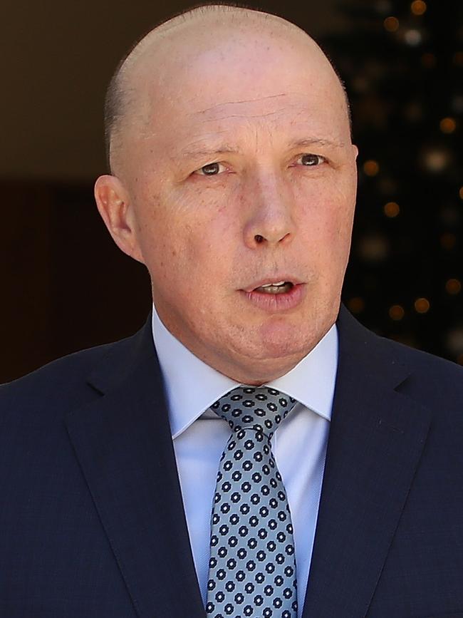 Home Affairs Minister Peter Dutton. Picture: Kym Smith