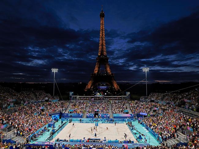 It’s been a big fortnight for beach volleyball at the Paris Olympics. Picture: Getty Images