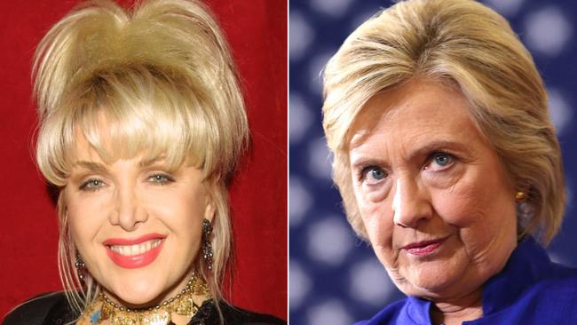 Gennifer Flowers and Hillary Clinton.