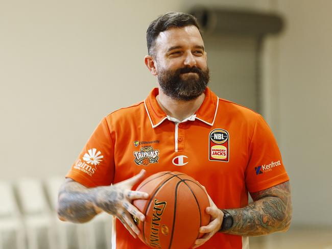 Cairns Taipans head coach Adam Forde at Cairns Basketball, Manunda. Picture: Brendan Radke