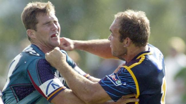 Punch-up between Ben Ross and Gorden Tallis in 2003.