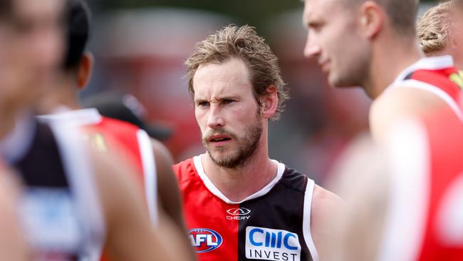 Clarkson’s outburst was directed at Saints including Jimmy Webster following his bump that concussed Jy Simpkin. Picture: Dylan Burns / Getty Images