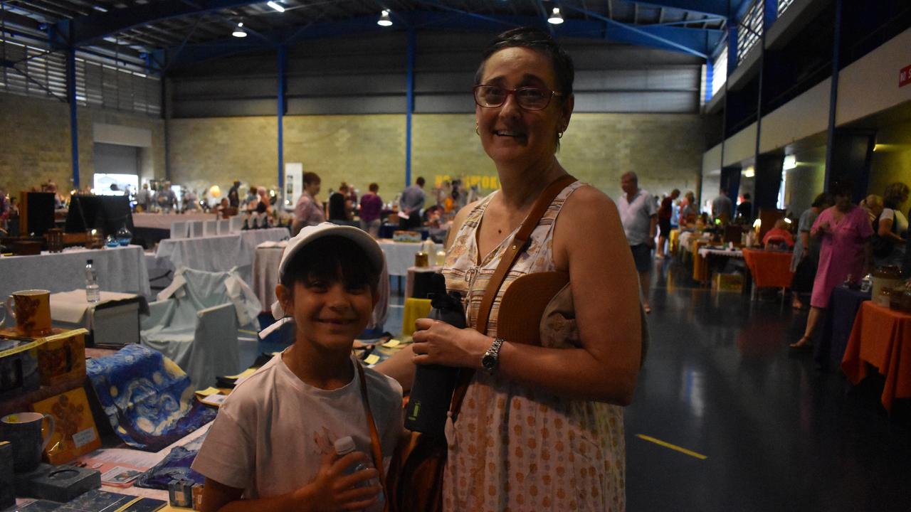 ANTIQUES: Sandra Lihou and daughter Sienna browse for antiques at the Fraser Coast Antique Collectable Fair. Photo: Stuart Fast