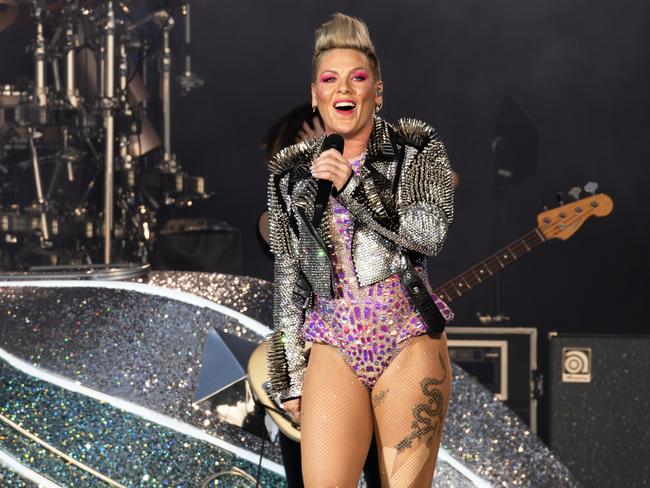 P!NK performs at BST Hyde Park Festival 2023 at Hyde Park on June 24, 2023 in London, England. (Photo by Burak Cingi/Redferns)