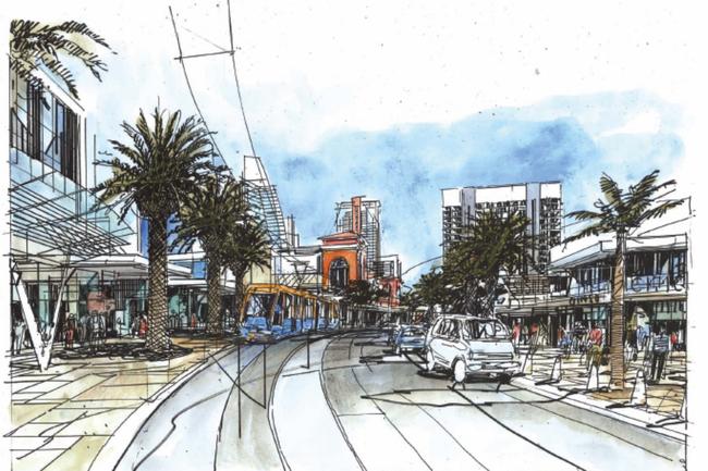 <p>2007: An artist’s impression of the Gold Coast rapid transit system.</p>