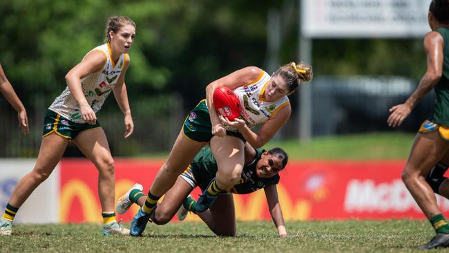 PINT vs St Mary's 2023-24 NTFL women's major semifinal. Picture: Pema Tamang Pakhrin