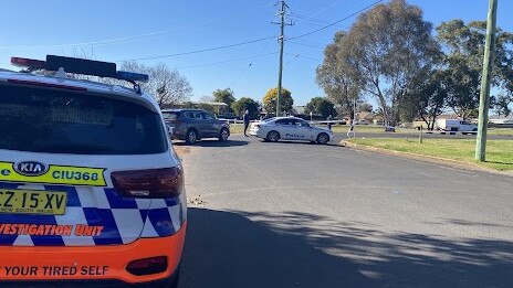 The scene of the fatal stabbing at Margaret Cres, Dubbo. Picture: Tijana Birdjan