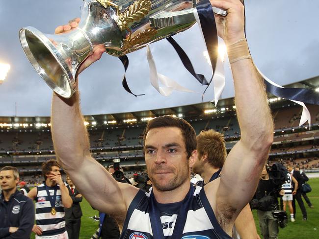 Scarlett with the 2011 premiership cup.