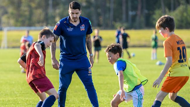 Newcastle Jets clinic at lesuire park.. 05 SEPT 2019