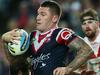 Roosters' Shaun Kenny-Dowall on a break during NRL match Sydney Roosters v St. George-Illawarra Dragons at Allianz Stadium. pic. Phil Hillyard