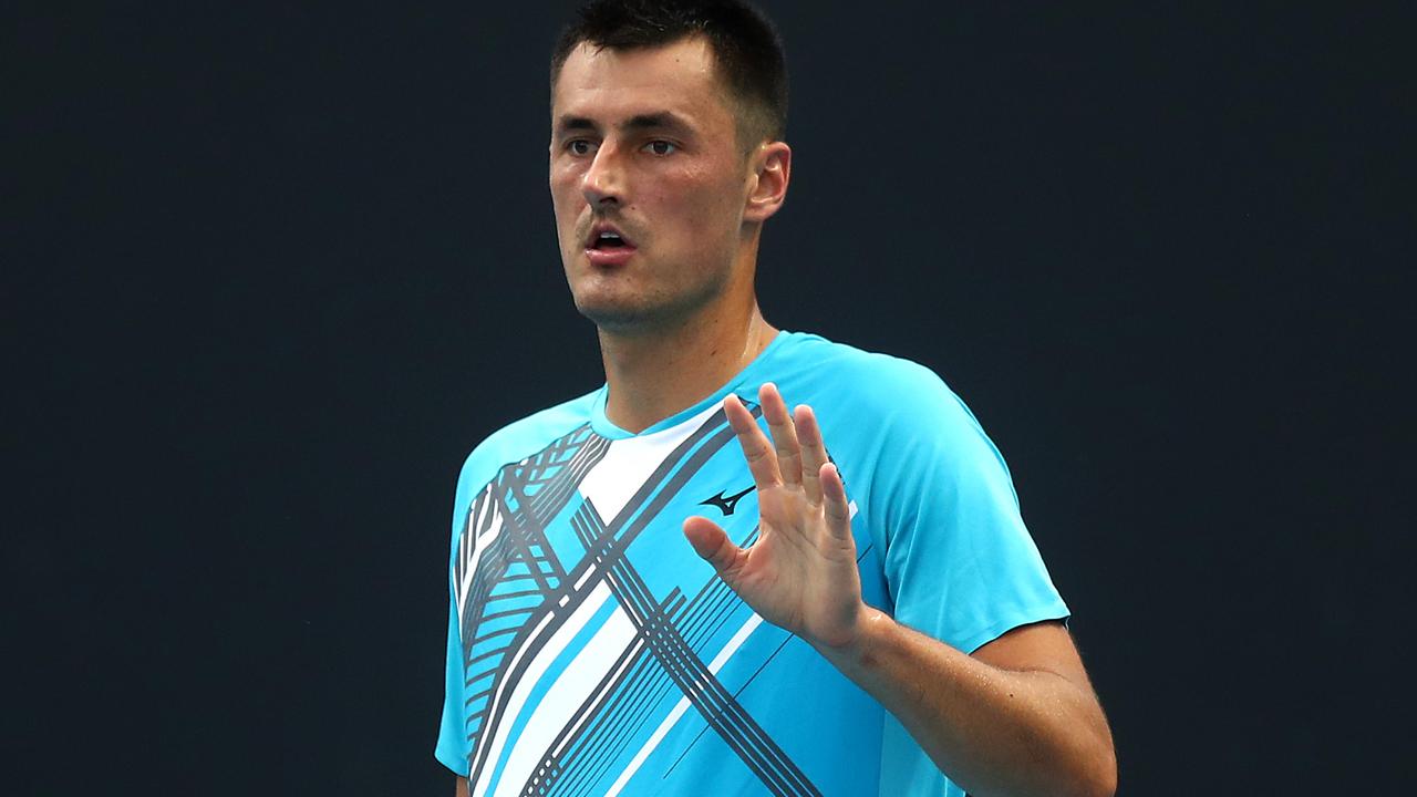 Bernard Tomic went more than two hours on Tuesday morning.