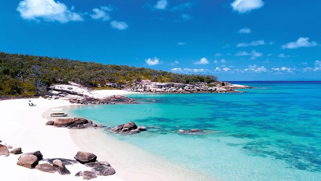 Picture-perfect beach on Lizard Island.