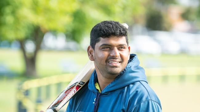 01-12-2022 Guild-St Mary's bat Khasim Pathan is leading the GCA4 batting rankings after an unbeaten 160 last round. Picture: Brad Fleet