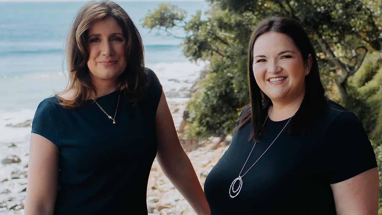 La Vie Noosa Real Estate owner Sophie Katsouris (right) was given the opportunity to open her first real estate agency with her assistant Coline Lemonnier. Picture: Supplied.