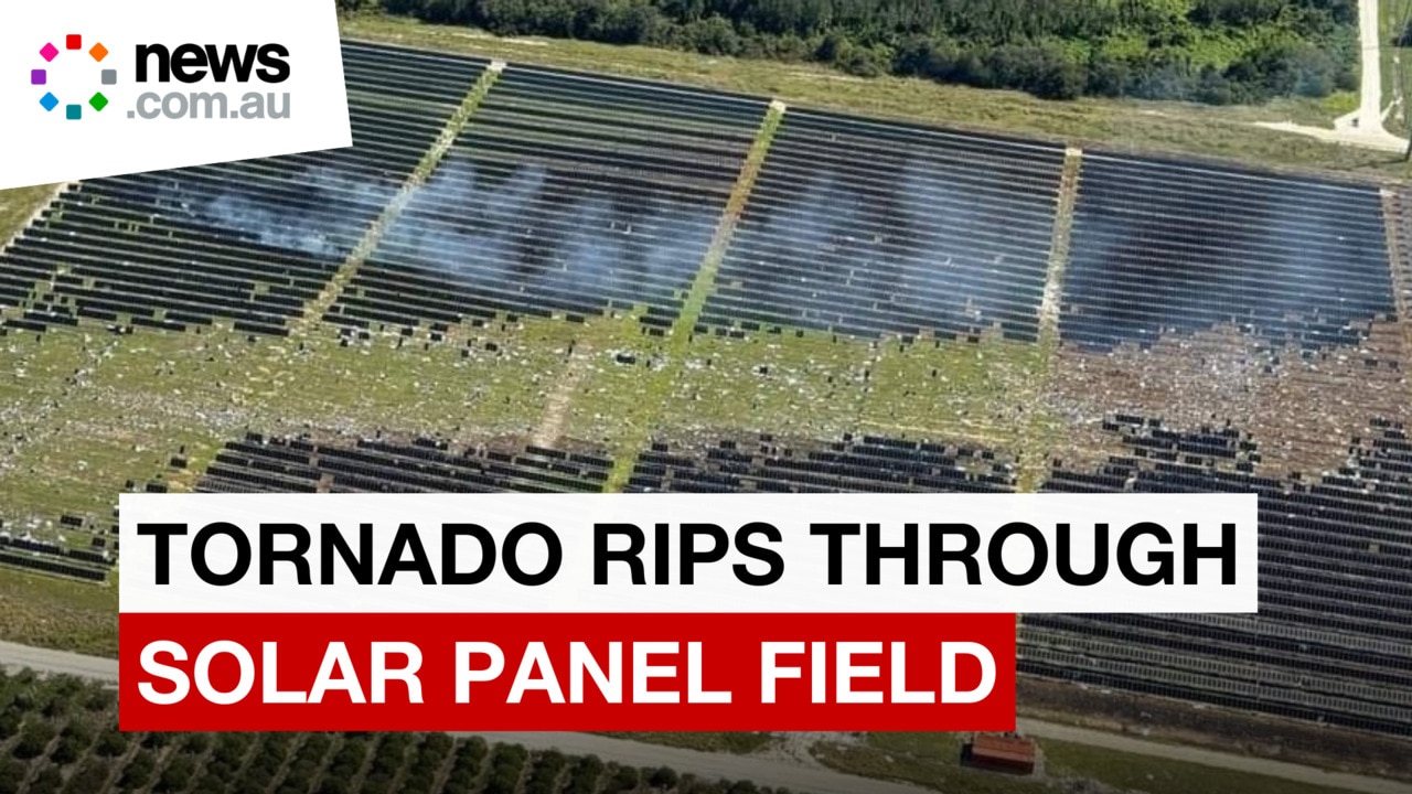 Tornado rips through solar farm in Florida